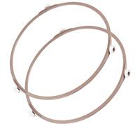 iplusmile 2 Pezzi Anello Uniforme e Marrone Girevole in Microonde per Portapiatto Pp Resistenza Agli Urti Distribuzione del Calore per Forno