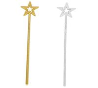 iplusmile 2 pezzi Bacchette Magiche Stellate per Bambine Bastoncini da Festa Sicuri e Ben Rifiniti Accessori Cosplay per Cameretta e Compleanni