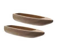 iplusmile 2 Pezzi Barca in Legno Incompiuta Decorativa per Desktop Funzione Decorativa e Colore, Stile Rustico e Creativo per Sala da Pranzo e Casa del caffè
