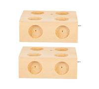 iplusmile 2 pezzi Blocchi in Legno per Piano Inclinato Accessori Trolley Didattici per Esperimenti Scientifici Scolastici Stimola Capacità Pratiche e Osservazione