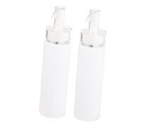 iplusmile 2 pezzi Bottiglie Viaggio con Pompa Dosatrice Trasparente per Shampoo Lozione e Saponi Contenitori Riutilizzabili per Viaggi Sport e