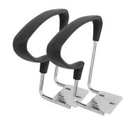 iplusmile 2 Pezzi Bracci Regolabili Sostitutivi per Braccioli Poltrona Ufficio con Supporto e Anelli Montaggio Kit Riparazione Braccioli Poltrona Gaming Nero Ergonomico