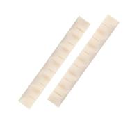 iplusmile 2 Pezzi Bull Bone Acoustic Guitar Nuts Wide Neck Slot Vintage Bridge Parts per Chitarra Folk Accessori Musicali per Suono e Stabilità