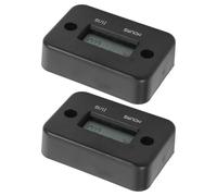 iplusmile 2 Pezzi Contagiri Elettronico Motore Timer Ore LCD per | Conta Ore Digitale per Manutenzione, Schermo LCD Leggibile al Sole, Sensore Hall Integrato, Alimentazione Indipendente