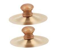 iplusmile 2 pezzi Cymbali da Dito con Legno per Danza Spettacoli e Giochi Musicali per Strumenti Musicali per Attività Ricreative e Educative