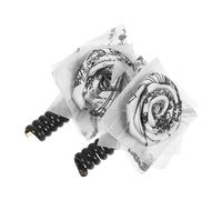 iplusmile 2 pezzi Elastici per Capelli Spirale Cordoncino Telefonico in Stile Cinese con Dettagli Intrecciati Mille Caratteri Fasce Leggere e Morbide per Donna e Ragazza Accessori