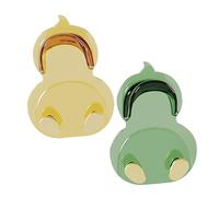 iplusmile 2 Pezzi Ganci Adesivi da Parete Forma Portachiavi e Ganci Bagno Cucina Organizzatore Decorativo per Chiavi e Accessori Facile Installazione e Uso