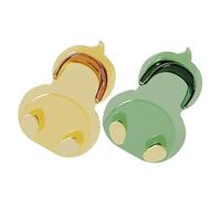iplusmile 2 Pezzi Ganci Adesivi per Chiavi e Borse Forma Cartoon Portachiavi da Muro per Bagno Cucina e Installazione Resistente e