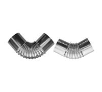iplusmile 2 Pezzi Gomito 90 e da Resistente Stufa Accessori per Stufa da Campeggio Gradi per Tubo in Acciaio Inossidabile 45 Alte Temperature, per Barbecue All'aperto