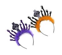 iplusmile 2 Pezzi Halloween Headband Zombie Hand Tombstone Design Lightweight Comfortable Party Favors Horror Hair Accessories For Masquerade Cosplay