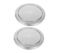 iplusmile 2 Pezzi Incassato per Pattumiera in Acciaio Inossidabile con Sportello Oscillante Igienico Compatibile per Cucina Bagno e Piano