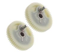 iplusmile 2 Pezzi Ingranaggio per Pompa Aria Auto Beige in Plastico Montaggio di Precisione per Compressore Pneumatico Mobile e Domestico