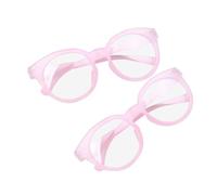 iplusmile 2 Pezzi Occhiali per Protezione Luce Blu e Filtro Uv Rosa Affaticamento Occhi per Computer Gaming Studio e Lettura