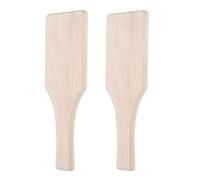 iplusmile 2 Pezzi Pagaia in Legno Versatile per Argilla Design Multifunzionale, Strumento Professionale per Tecniche di Ceramica e Arte Artigianale Fai da Te