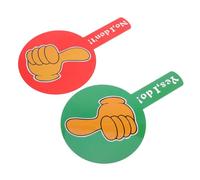 iplusmile 2 pezzi Palette Doppia Faccia Sì No per Votazioni in Classe Riutilizzabili Strumenti per Eventi Insegnanti con Testo Visibile e Design Portatile per Coinvolgimento Studenti