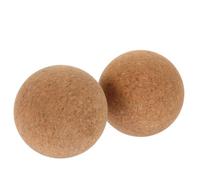 iplusmile 2 pezzi Palline in Sughero Sfera Piccola per Rilassare Muscoli di Schiena Piedi e Collo Accessorio Yoga per Trattamenti Profondi e Antistress