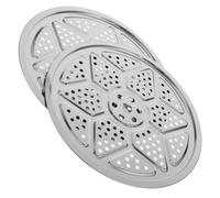 iplusmile 2 Pezzi Pentola A Vapore Rotonda In Acciaio Con Fori Da Cm Per Cottura A Vapore Per Di Mare Verdure E Cibo Pane In Acciaio Inossidabile - Piastre Per Cottura A