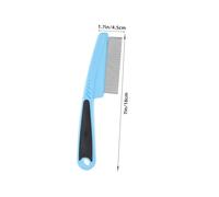 iplusmile 2 pezzi Pettine in Acciaio Inossidabile Denti Sottili per Forfora e Districante Capelli Uomo Donna e Animali Rimuove Noduli e Corpi Estranei Adatto Tutti i Tipi di Capelli