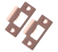 iplusmile 2 pezzi Piastra Acciaio Inossidabile per Serratura Porta Piastra Posteriore Rinforzata per Scrocco Accessori Serratura per Porte in Finitura Antico Compatibile con Serrature