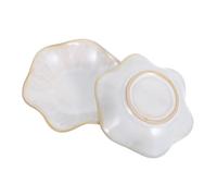 iplusmile 2 Pezzi Piatti Foglia Vassoio per Orecchini Collane e Chiavi Design Compatto e per Decorazione Casa