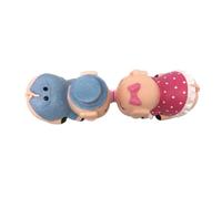 iplusmile 2 Pezzi Pigs Figurines in Resina, Statuetta Decorativa a Forma di Maiale, Design Magnetico, Decorazione da Tavolo per Casa e Feste, Stile Elegante e Artistico