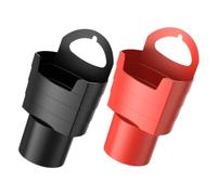iplusmile 2 Pezzi Porta Patatine e Porta Cellulare per Auto Supporto Fast Food e Resistente Design Compatto per Veicoli Camion e Auto Facile da Installare Nero e Rosso