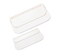 iplusmile 2 Pezzi Portasapone da Parete Portasapone da Doccia Portasapone da Parete Portasapone da Bagno Galleggiante Portasapone Angolare per Doccia Bianco Pp