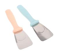 iplusmile 2 pezzi Raschietti per Ghiaccio Acciaio Inossidabile per Congelatore e Frigorifero Strumento per Rimuovere Ghiaccio e La Brina Ergonomico Facile da Riporre