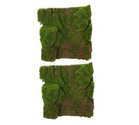 iplusmile 2 Pezzi Simulazione Muschio Prato Tappeto Impostore Finta per L'artigianato All'aperto Artificiale Arredamento di Finta Sintetico Verde Cotone Perlato