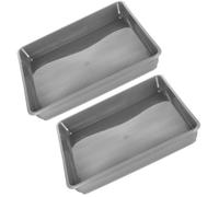 iplusmile 2 Pezzi Sottovaso Rotondo, Plastica PP, Design Moderno | Mantiene L’umidità, Base Stabile per Bonsai e Succulente, Adatto a Casa e D’inverno