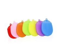 iplusmile 2 pezzi Spazzola Doccia in Silicone Alimentare Rosa Massaggio Corpo e Viso Antibatterica e Facile da Appendere Adatta Tutte le Età