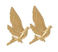 iplusmile 2 pezzi Spille Animali Piccione della Pace in Metallo Argento Spille Decorativa con Pietre per Abbigliamento e Zaino Accessori Versatili per Uomo e Donna 2pcsZ208-2/Oro