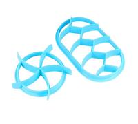 iplusmile 2 Pezzi Stampi per Pane e Dolci in Plastica Blu Forma Rotonda e Antiaderenti per Uso e Negozi Utensili per Embossing e Modellatura Diy