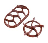iplusmile 2 pezzi Stampo per Pane Rotondo e in Plastica Pressa per Impasto Antiaderente e Accessorio Baking per Dolci Gelatina Muffin