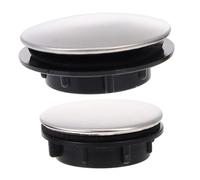 iplusmile 2 Pezzi Tappo per Foro Rubinetto Lavello Cucina in Metallo Copertura Decorativa Foro Lavandino 35-45Mm Tappo Copriforo Pratico per Casa Ristorante e Hotel
