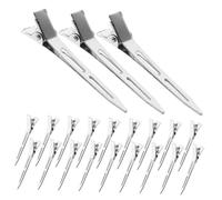 iplusmile 2 Scatole Clip per Capelli Sezionamento in Acciaio Inox Argento Fermagli Becco d Anatra Piccoli per Parrucchieri e Uso Quotidiano da Morsetti Lisci per Capelli Sani e Styling