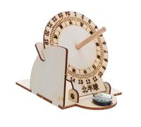 iplusmile 2 Scientifico in Legno Equatoriale Orologio Solare Didattico DIY Strumento Educativo per Osservare Ombre e Apprendere Tecnologia Antica