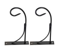 iplusmile 2 Set Ganci da Parete in Ferro per Piante Sospese con Supporto Robusto e Salvaspazio, Design Elegante Europeo, Adatti per Balconi e Piccoli Appartamenti, con Viti Incluse