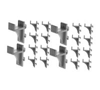 iplusmile 2 Set Ganci Per Ripiani Frigorifero E Congelatore Da Resistente Facili Da Installare Per Ripiani Per Alimenti E Condimenti 10 Pezzi*2