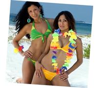 iplusmile 2 Set Gonne Hawaiane e Ghirlande Fiori Artificiali per Feste Tropicali Luau Accessori Decorativi Leggeri Party Spiaggia e Hawaii