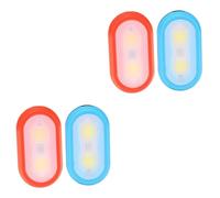 iplusmile 2 Set Lampade LED Clip per Corsa Notturna Sicurezza Rosso Batteria Design Portatile E Antiscivolo per attività all 2 * 2