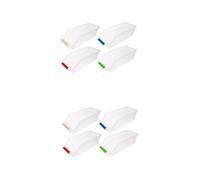 iplusmile 2 Set Organizer Da Scrivania Plastica Cassetto Portaoggetti Ventilato Contenitori Resistenti Per Frutta E Varie Design Compatto E Colori Casuali Colore 4 Pezzi * 2