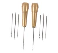 iplusmile 2 Set Punteruolo per Riparazione Scarpe per Scarpe Punteruolo Compatto per Cucitura Perforatore per Suole Scarpe Punteruolo per Riparazione Scarpe Punteruolo per