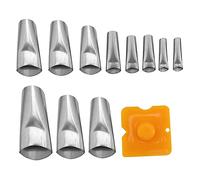 iplusmile 2 Set Ugelli Per Calafataggio Acciaio Inossidabile Con Scraper Strumenti Per Finitura E Riempimento Per Cucina E Becco Facile Da E Riutilizzabile 15 Pezzi*2