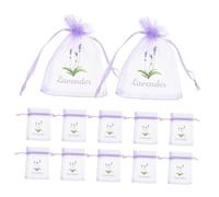 iplusmile 20 Pezzi Bustine Lavanda Vuote Con Coulisse Sacchetti in Garza Traspirante Da Sacchetto Profumato Per Erbe Aromatiche e Profumi Multiuso Organza Sacchetti Con Chiusura Facile