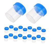 iplusmile 20 pezzi Contenitori Urine con Tappo Verde Tazze Campione in Plastica Trasparente per Analisi Mediche e Resistenti e Pratici per Uomini Donne Riutilizzabile