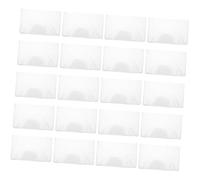 iplusmile 20 pezzi Custodie Trasparenti PVC per Sociali e Sanitarie Protezione Usura e Polvere Fodere Chiare Doppia per Carte Id e Badge