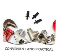 iplusmile 20 Pezzi Kit Raccordi per Irrigazione in Plastica Connettori Lineari con Terminali per Accessori Resistenti Uv per Irrigazione e Agricoltura Idrico e Facile Installazione
