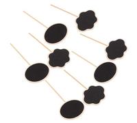 iplusmile 20 pezzi Mini Lavagne in Legno con Bastoncino per Piante Etichette da Giardino Creative con Superficie Liscia Segnaposto Decorativi per Vasi e Messaggi di Piccole Lavagnette per