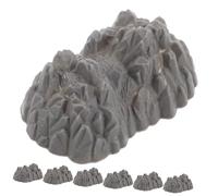 iplusmile 20 Pezzi Ornamenti Da Giardino Roccioso in Plastica 6,5 Cm Decorazioni Da Tavolo a Forma Di Montagna Per Micro Paesaggio Fai Da Te Casa Ufficio Scuola